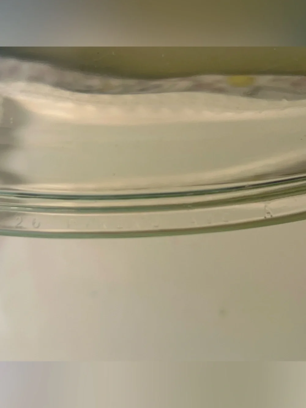 Pyrex square glass casserole lid A9C